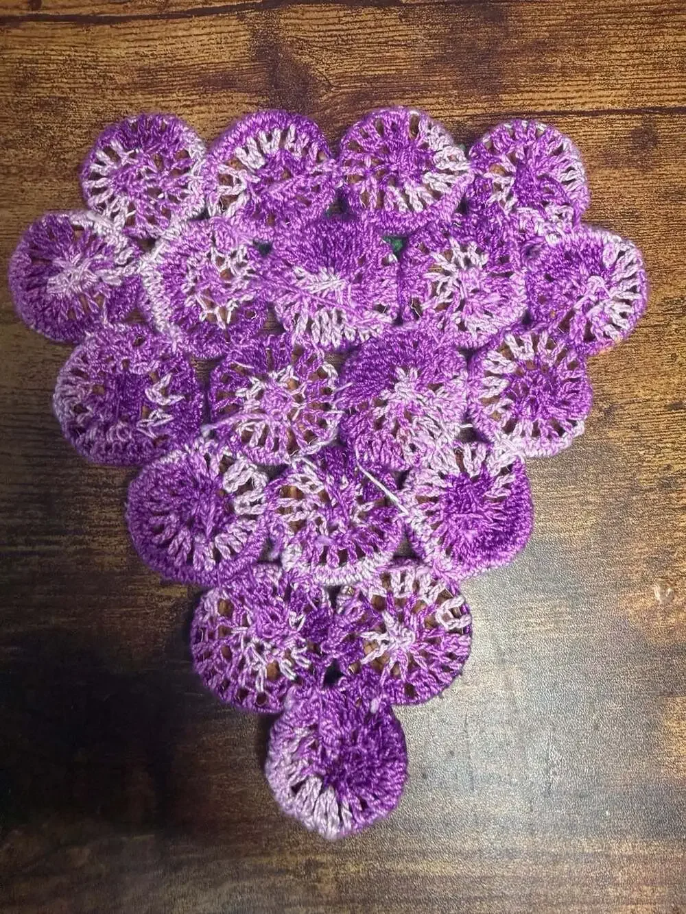 Handmade crocheted trivet